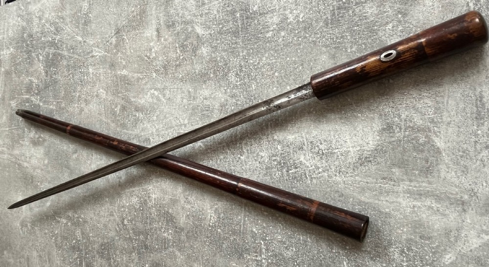 Victorian Malacca Sword Stick with Fullered Blade View XII