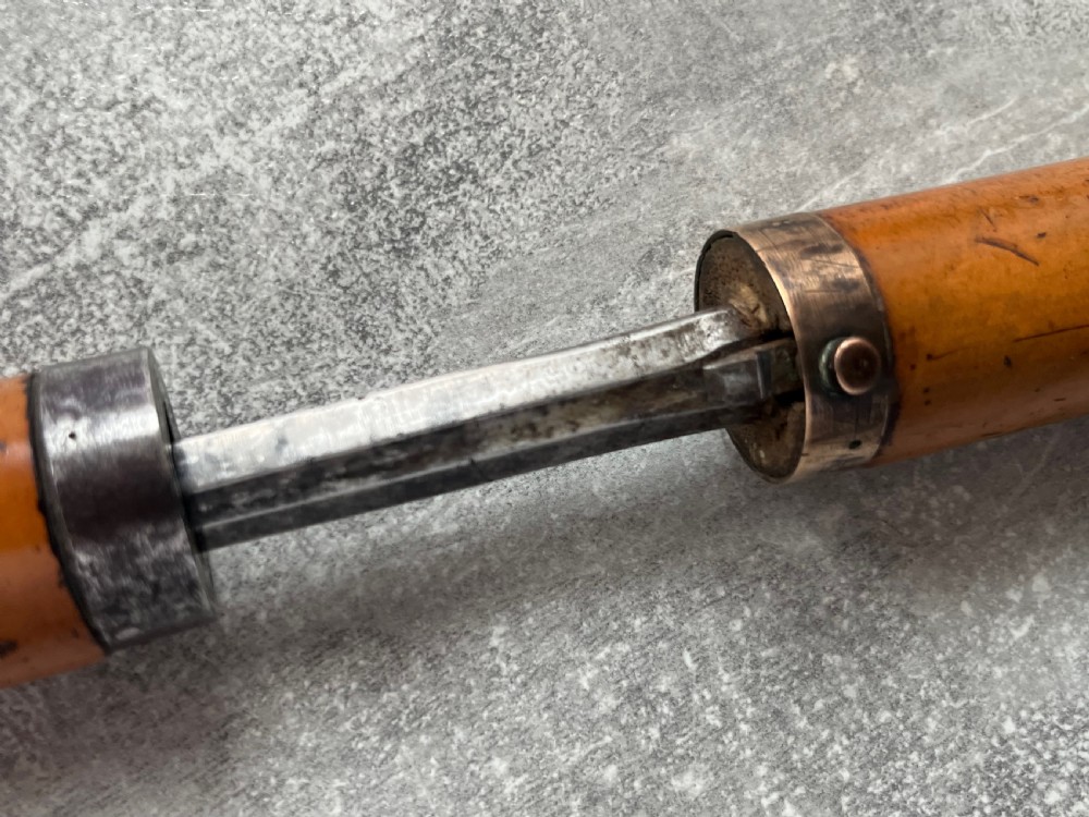 Malacca Sword Stick with Push Button Release View V