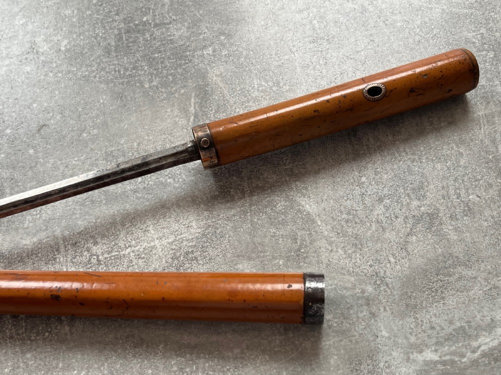 Malacca Sword Stick with Push Button Release View VII