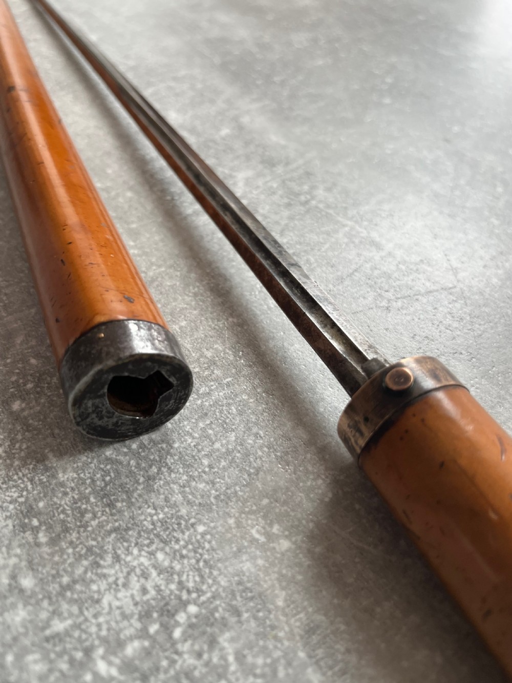 Malacca Sword Stick with Push Button Release View XII