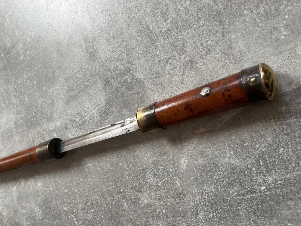 Heavy Steel Banded Malacca Sword Stick View III