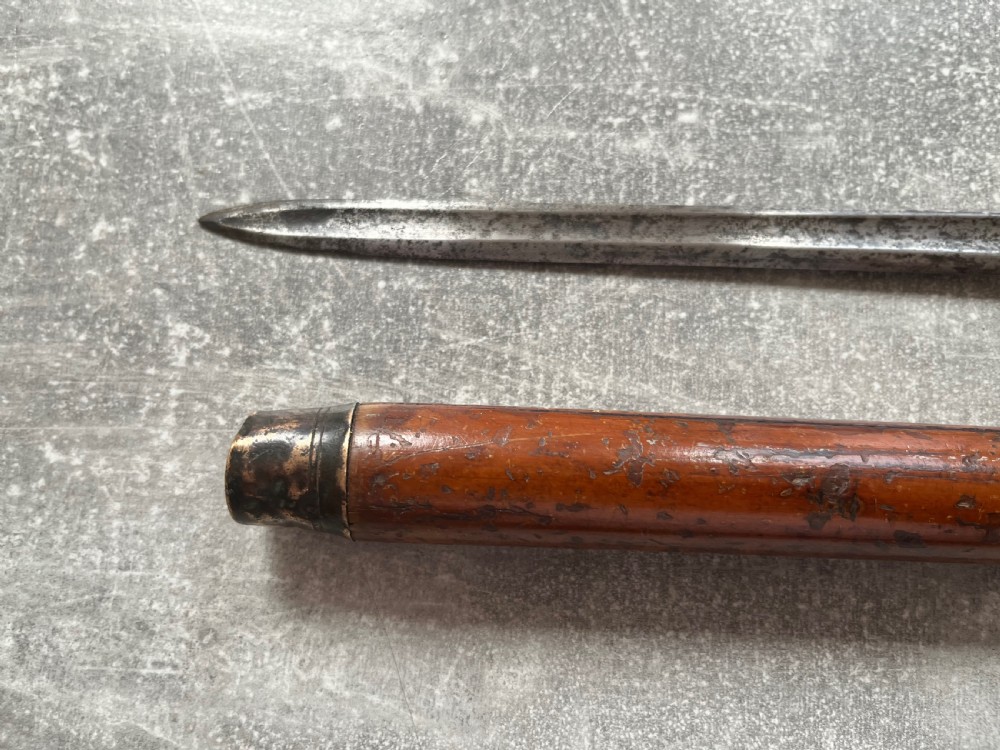 Heavy Steel Banded Malacca Sword Stick View V