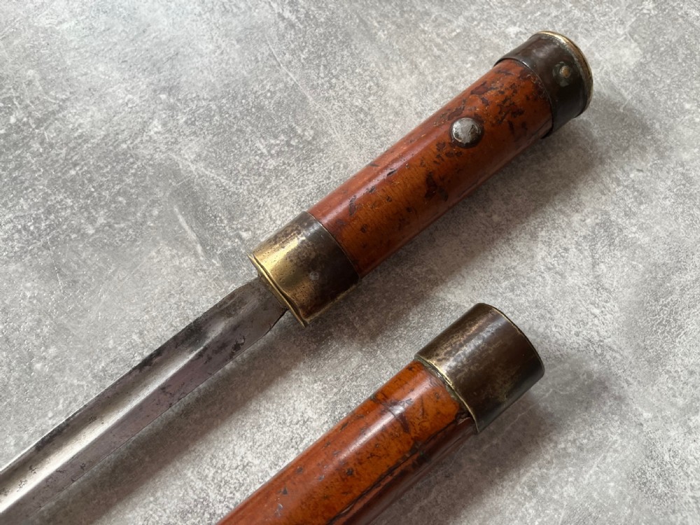 Heavy Steel Banded Malacca Sword Stick View VI