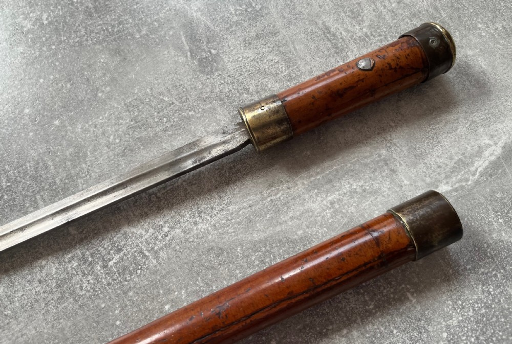 Heavy Steel Banded Malacca Sword Stick View VII
