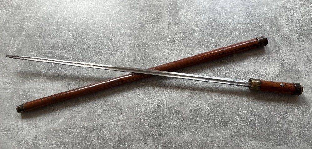 Heavy Steel Banded Malacca Sword Stick View VIII