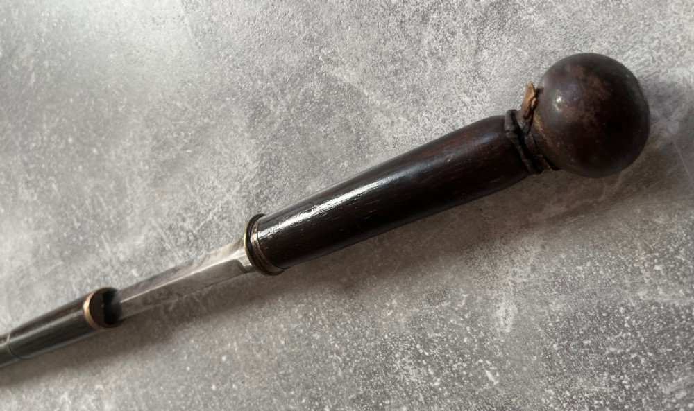 Segmented Hardwood Heavy Sword Stick View III