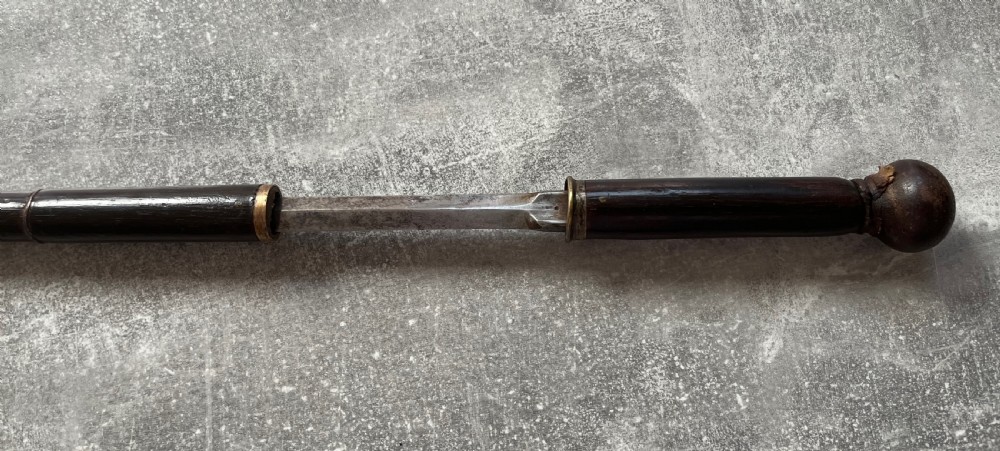 Segmented Hardwood Heavy Sword Stick View IV