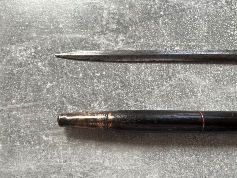 Segmented Hardwood Heavy Sword Stick View V