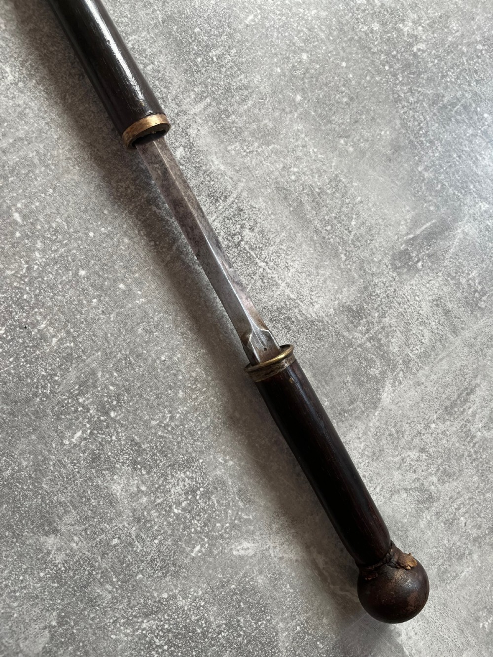 Segmented Hardwood Heavy Sword Stick View VI