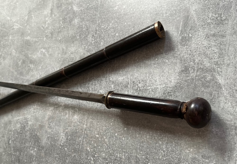 Segmented Hardwood Heavy Sword Stick View VII