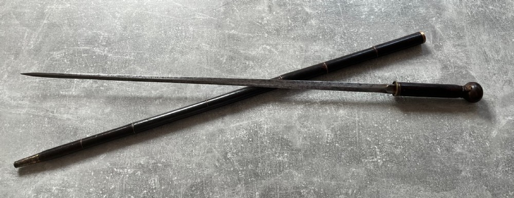 Segmented Hardwood Heavy Sword Stick View VIII