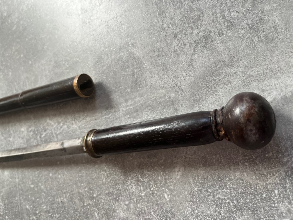 Segmented Hardwood Heavy Sword Stick View XI