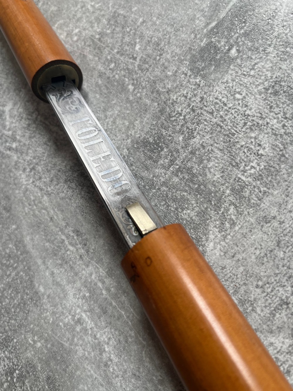 Malacca Sword Stick Silver Knop Toledo Blade View VI