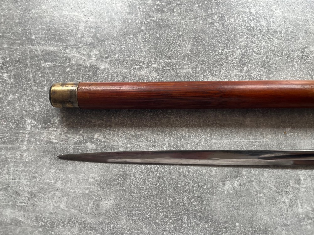 Malacca Sword Stick Silver Knop Toledo Blade View VII