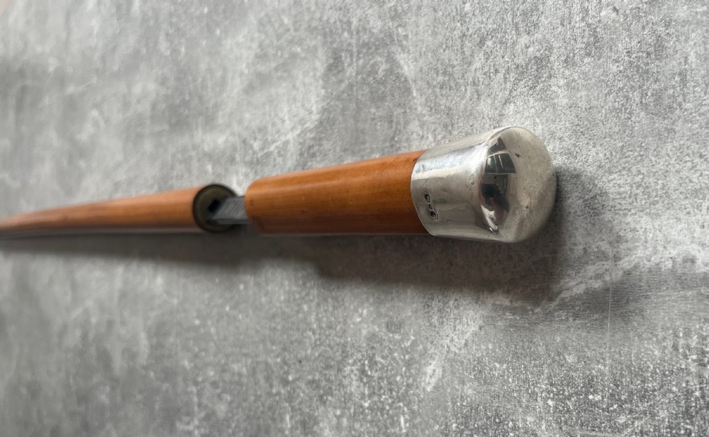 Malacca Sword Stick Silver Knop Toledo Blade View IX