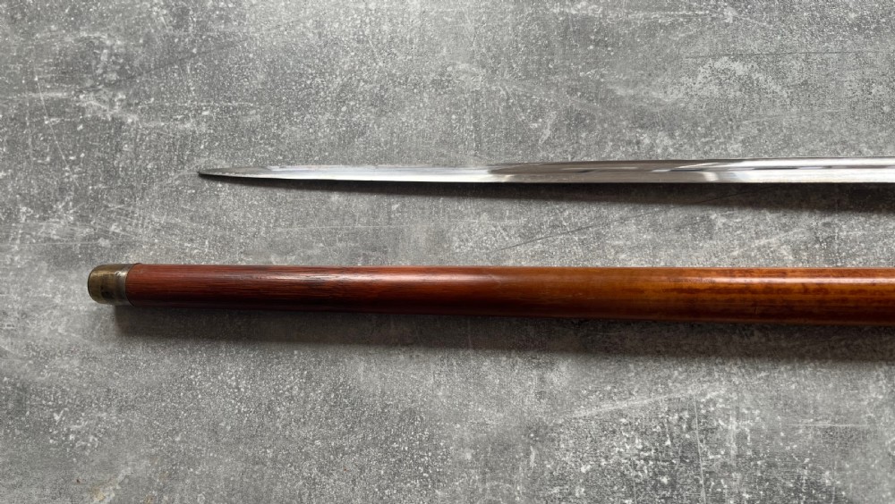 Malacca Sword Stick Silver Knop Toledo Blade View XII