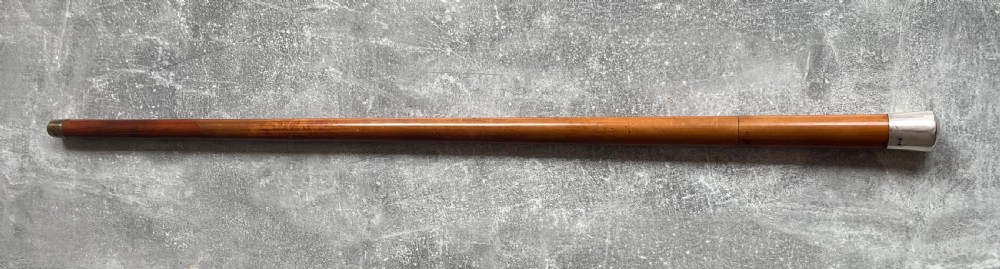 Malacca Sword Stick, Lignum Vitae Knop, Silver Collar View XV