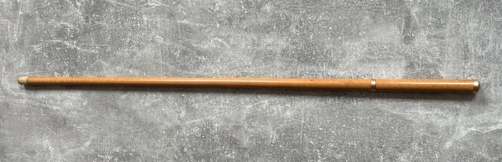 Slim Malacca Sword Stick, Gold Mounts, Toledo Blade View XIV