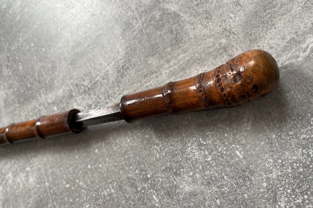 Turn of the Century Bamboo Sword Stick View II