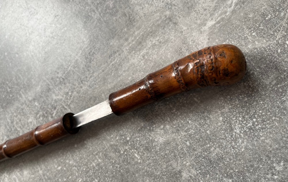 Turn of the Century Bamboo Sword Stick View IV
