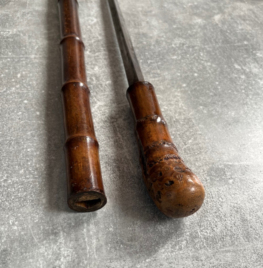 Turn of the Century Bamboo Sword Stick View V