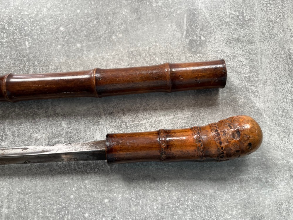 Turn of the Century Bamboo Sword Stick View XIII