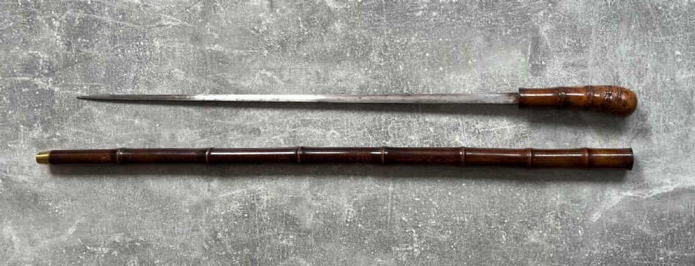 Turn of the Century Bamboo Sword Stick View XIV