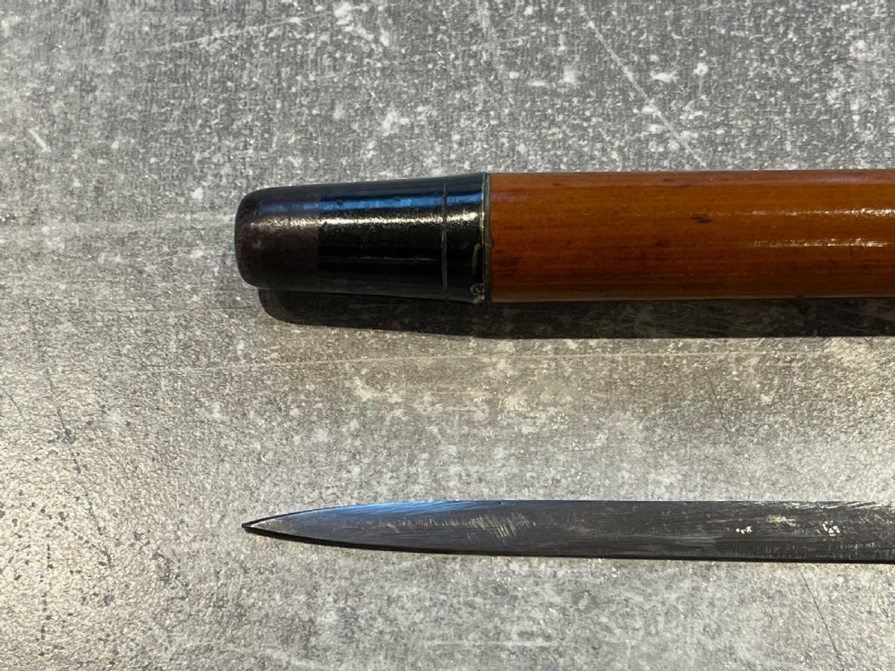 Silver Topped Malacca Sword Stick with Toledo Blade View VIII