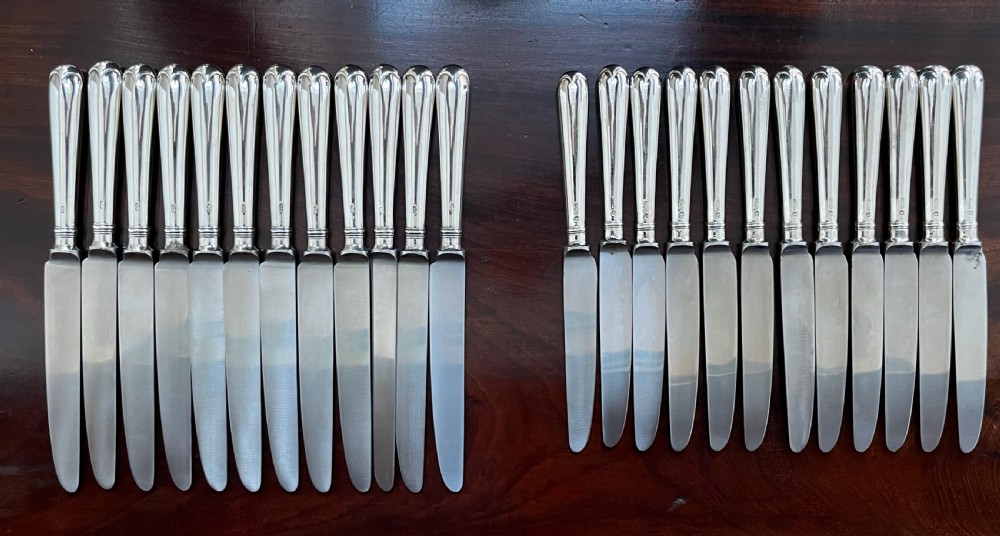 24 Silver Handled Knives View X