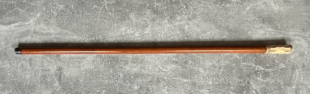 Rare Malacca Sword Stick, Carved Bone Handle, Fold out Quillons View XV