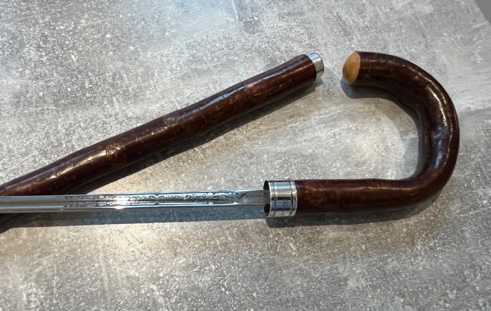 Cherrywood Sword Stick with Wilkinson Blade View V