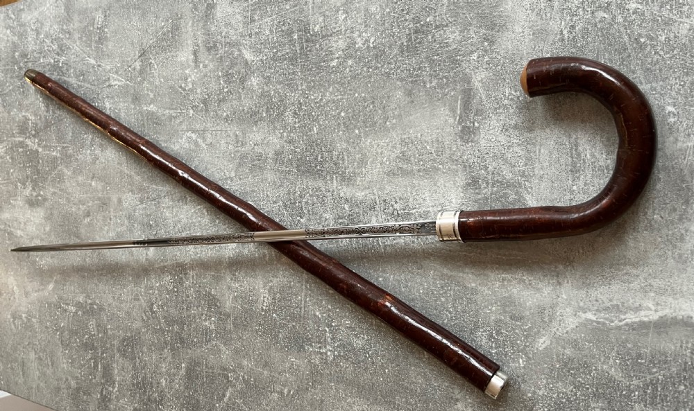 Cherrywood Sword Stick with Wilkinson Blade View X