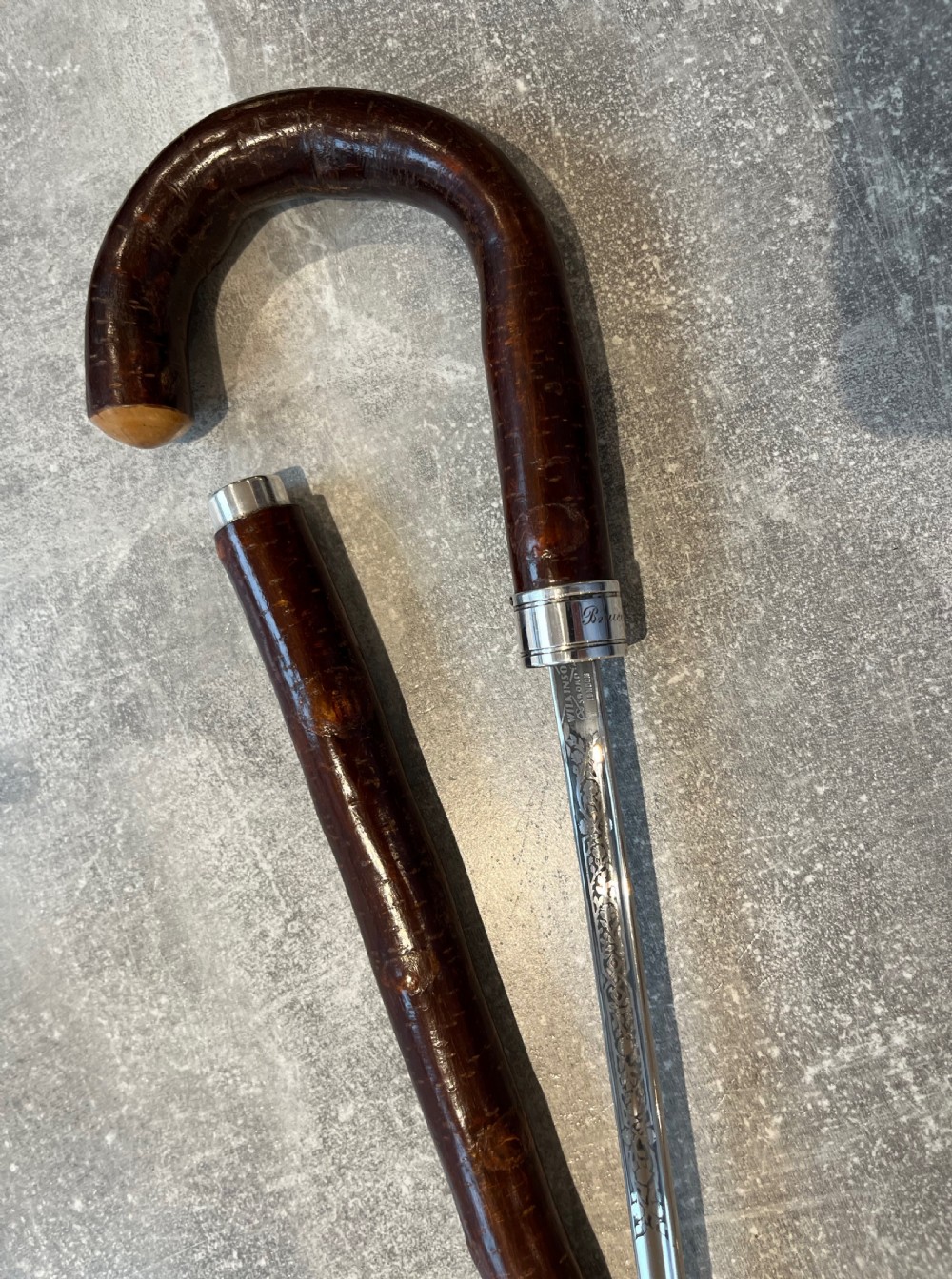 Cherrywood Sword Stick with Wilkinson Blade View XV
