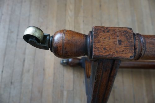 A STYLISH WALNUT LIBRARY ARTS AND CRAFTS CENTRE TABLE C1880 OF SMALL PROPORTIONS - ADDITIONAL PHOTO 1