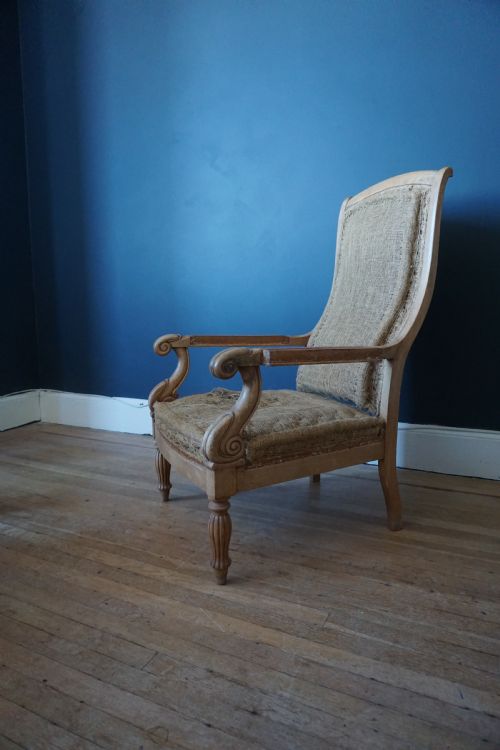 AN UNUSUAL PAIR OF GEORGE IV BIRCH LIBRARY ARMCHAIRS IN THE MANNER OF JAMES MEIN OF KELSO - ADDITIONAL PHOTO 5