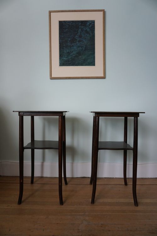 A PAIR OF BENTWOOD LAMP TABLES BY FISCHEL - ADDITIONAL PHOTO 5