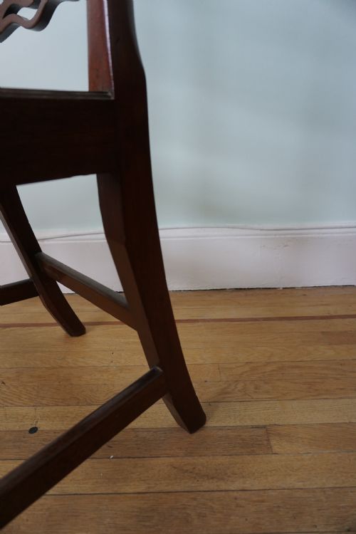 A FINE SCOTTISH GEORGE III MAHOGANY 'FIDDLEBACK' SIDE CHAIR ATTRIBUTED TO WILLIAM HAMILTON C1770 - ADDITIONAL PHOTO 4