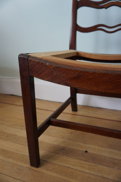 A FINE SCOTTISH GEORGE III MAHOGANY 'FIDDLEBACK' SIDE CHAIR ATTRIBUTED TO WILLIAM HAMILTON C1770 - ADDITIONAL PHOTO 5