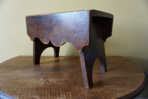 a 19th century scottish birch 'creepie' stool - CATEGORY: ANTIQUE STOOLS - DATED 19TH CENTURY