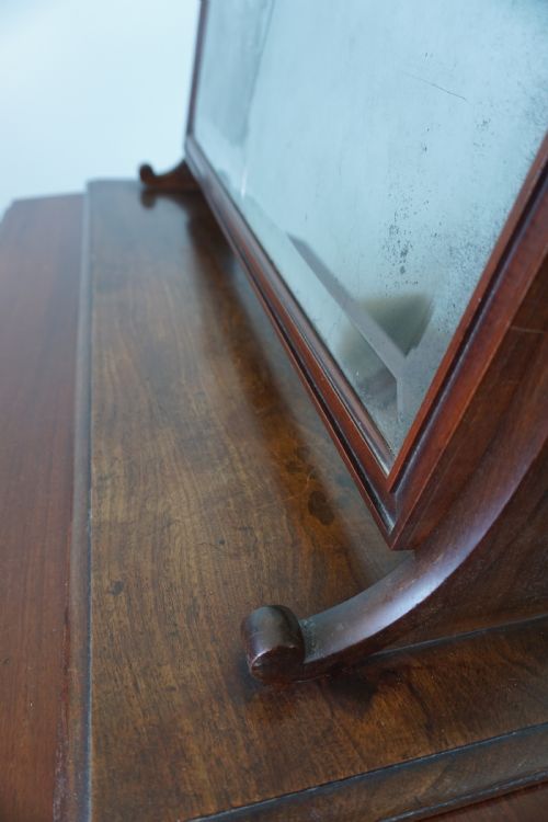 A LARGE EARLY 19TH CENTURY MAHOGANY DRESSING MIRROR ATTRIBUTED TO GILLOWS - ADDITIONAL PHOTO 2
