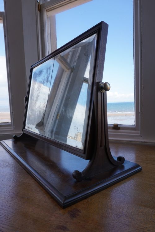 A LARGE EARLY 19TH CENTURY MAHOGANY DRESSING MIRROR ATTRIBUTED TO GILLOWS - ADDITIONAL PHOTO 7