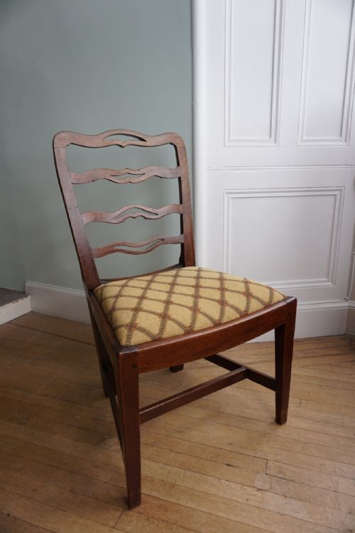 a fine scottish george iii mahogany 'fiddleback' side chair by william hamilton c1770 - CATEGORY: ANTIQUE CHAIRS - DATED GEORGIAN