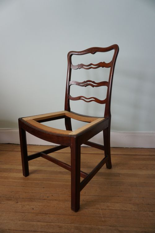 A FINE SCOTTISH GEORGE III MAHOGANY 'FIDDLEBACK' SIDE CHAIR ATTRIBUTED TO WILLIAM HAMILTON C1770 - ADDITIONAL PHOTO 15