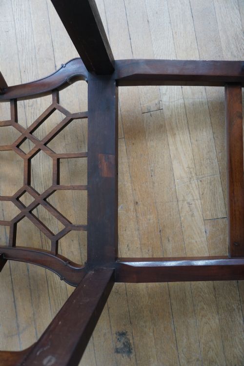 A 'CHINESE CHIPPENDALE' STYLE CARVED MAHOGANY CHAIR FOURTH QUARTER 19TH CENTURY - ADDITIONAL PHOTO 2