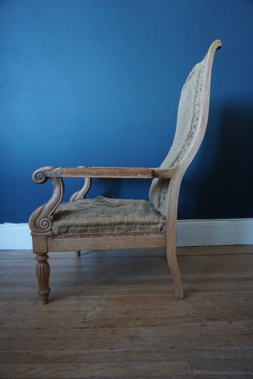 AN UNUSUAL PAIR OF GEORGE IV BIRCH LIBRARY ARMCHAIRS IN THE MANNER OF JAMES MEIN OF KELSO - ADDITIONAL PHOTO 3