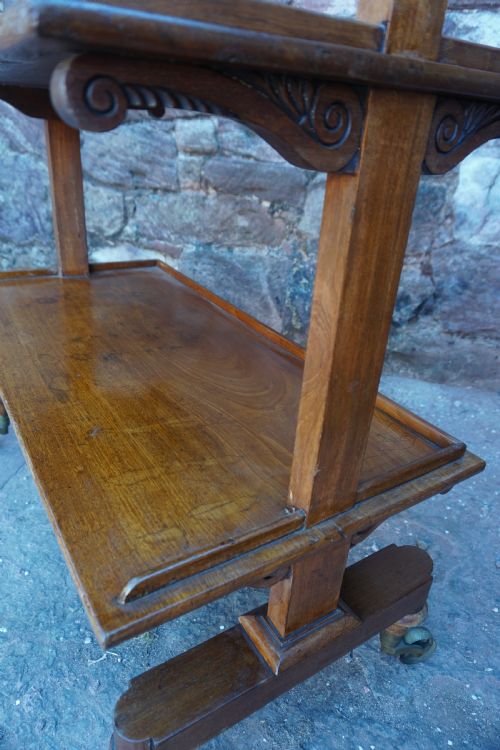 A GEORGE IV MAHOGANY DINNER WAGON IN THE MANNER OF GILLOWS - ADDITIONAL PHOTO 2