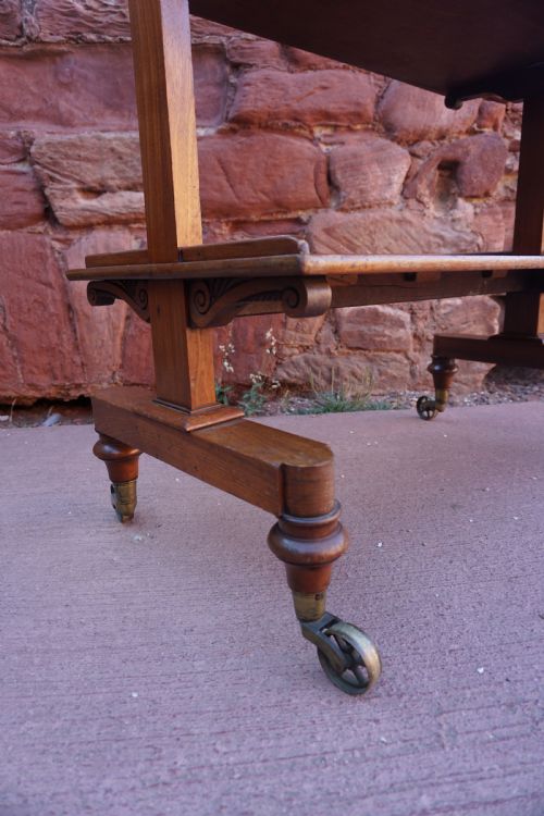 A GEORGE IV MAHOGANY DINNER WAGON IN THE MANNER OF GILLOWS - ADDITIONAL PHOTO 6