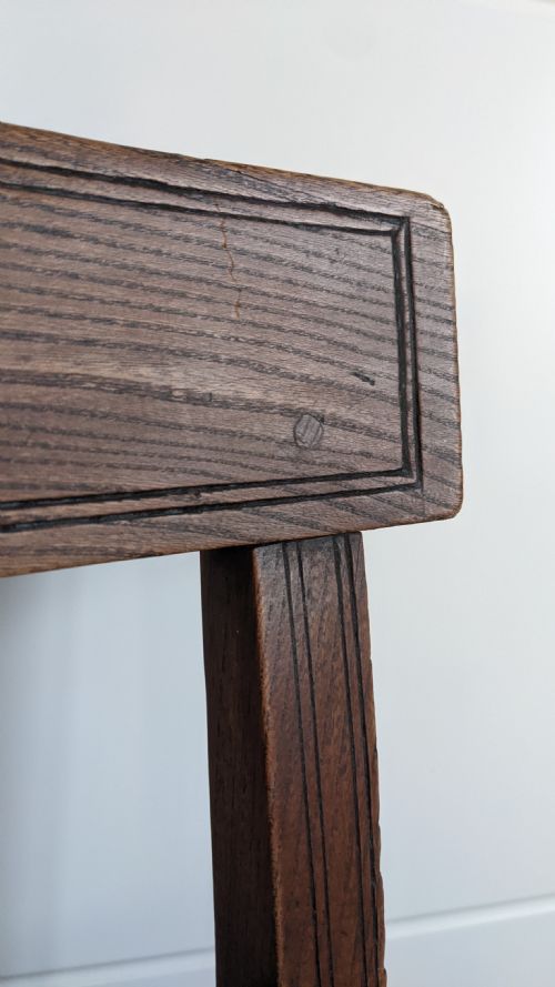 A SOLID ELM AND WYCH ELM SIDE CHAIR WEST COAST OF SCOTLAND C1820 - ADDITIONAL PHOTO 4