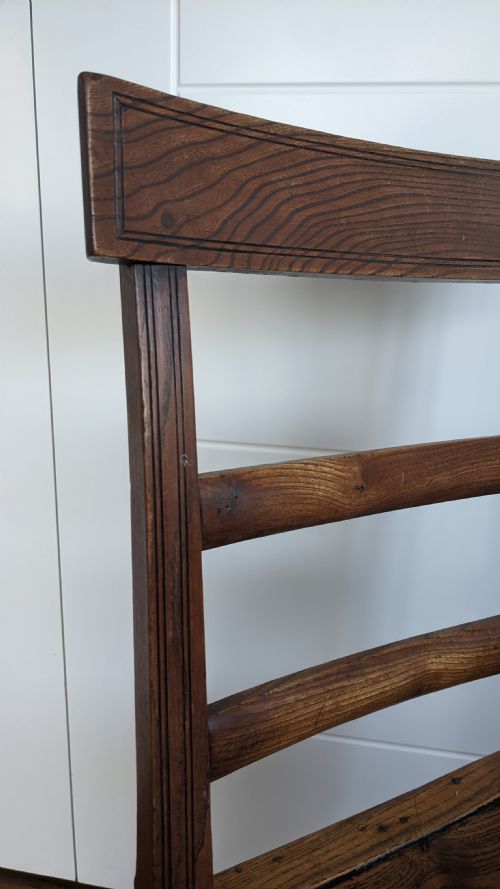 A SOLID ELM AND WYCH ELM SIDE CHAIR WEST COAST OF SCOTLAND C1820 - ADDITIONAL PHOTO 6