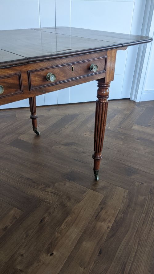 A RARE REGENCY WRITING LIBRARY TABLE BY GILLOWS - ADDITIONAL PHOTO 11